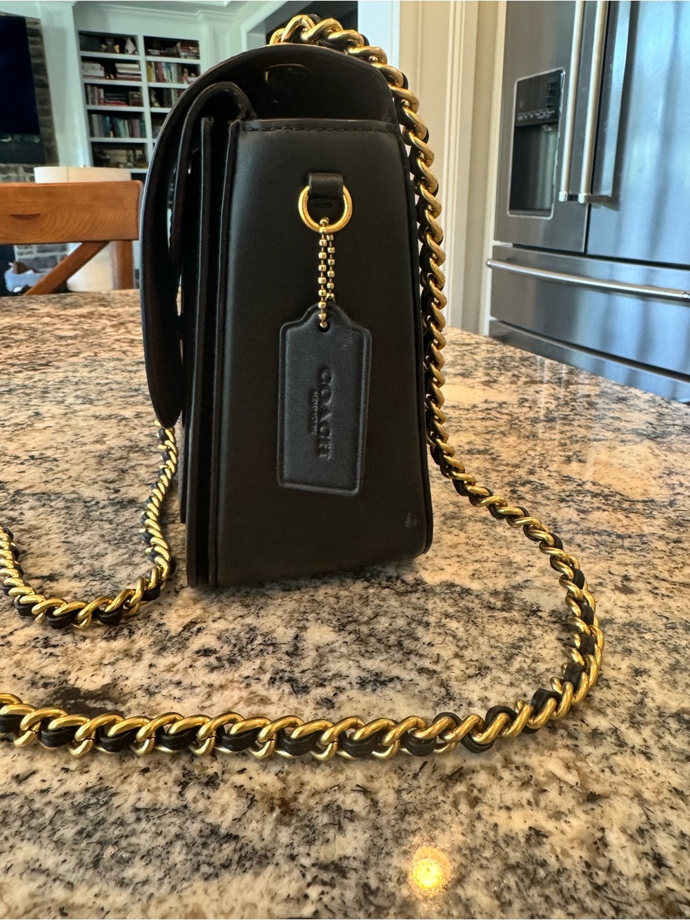 Coach Black Madison crossbody with chain strap - Picture 4 of 9